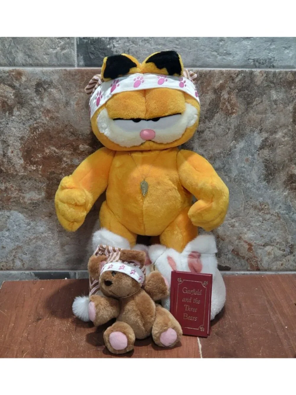 Danbury Mint Bedtime for Garfield Plush Doll 1995 Jim Davis Signed